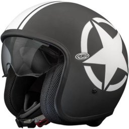 Premier Vintage Star Casque jet, noir, taille XL