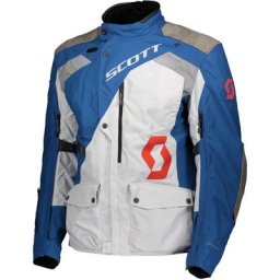 Scott Dualraid Dryo Veste textile de moto, gris-bleu, taille 3XL