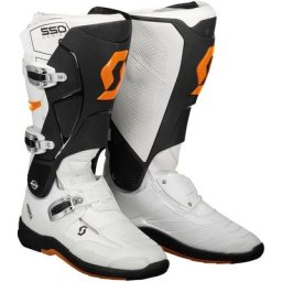 Scott 550 Bottes motocross, blanc-orange, taille 48