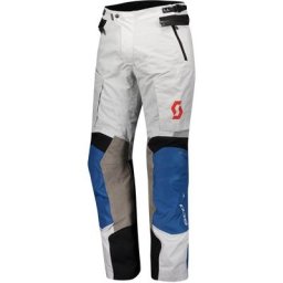 Scott Dualraid Dryo Pantalon textile de moto, gris-bleu, taille S