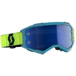 Scott Fury Chrome Lunettes Motocross, bleu-jaune