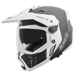 FC-Moto Merkur Pro Air Casque d’enduro, noir-blanc, taille S