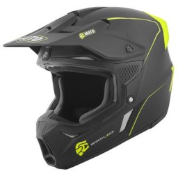 FC-Moto Merkur Straight Casque de motocross, noir-jaune, taille M