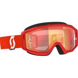 Scott Primal Lunettes de motocross, blanc-rouge