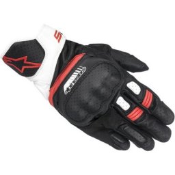 Alpinestars SP-5 Gants, noir-blanc-rouge, taille M