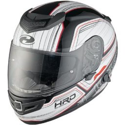 Held Brave II Decor de casque de moto, noir-gris-rouge, taille XS