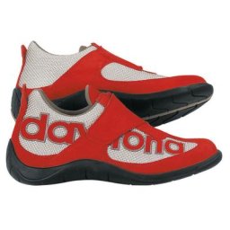 Daytona Moto Fun Chaussures de moto, rouge-argent, taille 46