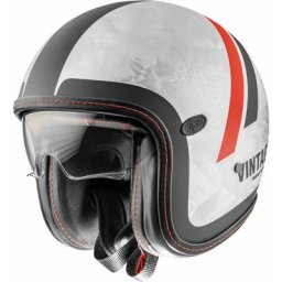 Premier Vintage Platinum ED DR DO 92 BM Casque Jet, noir-gris-rouge, taille L