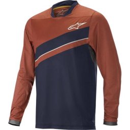Alpinestars Alps 8.0 Maillot cycliste LS, rouge-bleu, taille 2XL