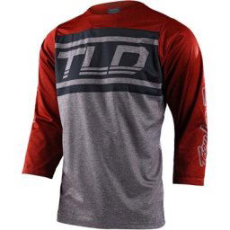 Troy Lee Designs Ruckus Bars Maillot vélo, gris-rouge, taille S
