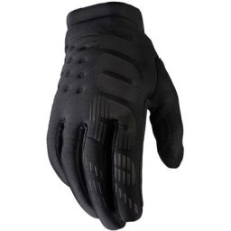 100% Brisker Gants de vélo pour les jeunes, noir, taille S