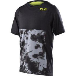 Troy Lee Designs Skyline Breaks Maillot de vélo à manches courtes pour les jeunes, gris-jaune, taille XS