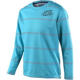 Troy Lee Designs Flowline Revert Maillot de vélo à manches longues pour les jeunes, turquoise, taille XS
