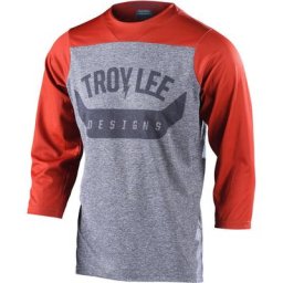 Troy Lee Designs Ruckus Arc Maillot vélo, gris-rouge, taille XL