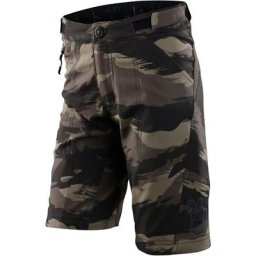 Troy Lee Designs Skyline Shell Brushed Camo Shorts de vélo pour jeunes, vert-multicolore, taille 28