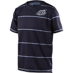 Troy Lee Designs Flowline Revert Maillot de vélo à manches courtes pour les jeunes, noir-blanc, taille L