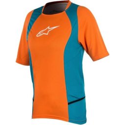 Alpinestars Stella Drop 2 SS Maillot de vélo dames, bleu-orange, taille XS pour Femmes