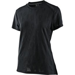 Troy Lee Designs Lilium Jacquard Maillot de vélo pour dames à manches courtes, noir, taille S pour Femmes