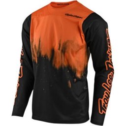Troy Lee Designs Skyline Diffuze Maillot vélo, noir-orange, taille S