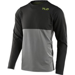 Troy Lee Designs Skyline Chill Breaks Maillot vélo, noir-gris-vert, taille XL