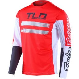 Troy Lee Designs Sprint Marker Maillot vélo, blanc-rouge, taille XL