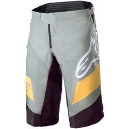 Alpinestars Racer Shorts de vélo, gris-jaune, taille 32