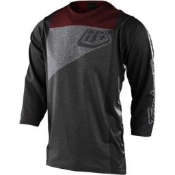 Troy Lee Designs Ruckus Tres Maillot vélo, gris-rouge, taille M