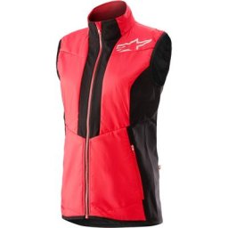 Alpinestars Stella Denali 2 Gilet de vélo pour dames, noir-rouge, taille L pour Femmes