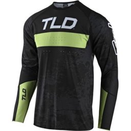 Troy Lee Designs Sprint Ultra Grime Jersey de bicyclette, noir-vert, taille 2XL