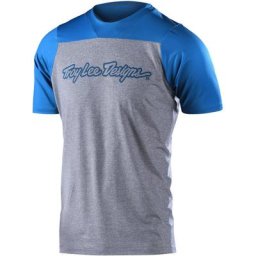 Troy Lee Designs Skyline Signature Maillot vélo à manches courtes, gris-bleu, taille S