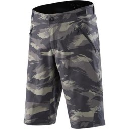 Troy Lee Designs Skyline Shell Brushed Camo Shorts de vélo, vert-multicolore, taille 38