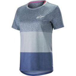 Alpinestars Stella Alps 8.0 Maillot de vélo SS Ladies, bleu, taille M pour Femmes