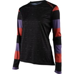 Troy Lee Designs Lilium Rugby Maillot de vélo pour dames, noir-multicolore, taille L pour Femmes
