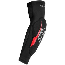 Troy Lee Designs Raid Coudières, noir-rouge, taille XS S