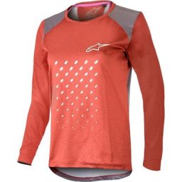 Alpinestars Stella Alps 6.0 Jersey de bicyclette de dames de LS, rouge, taille S pour Femmes