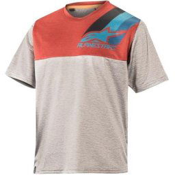 Alpinestars Alps 4.0 SS Maillot de vélo jeunes, gris-rouge, taille XL