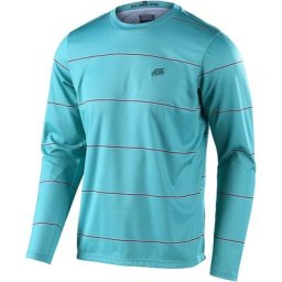 Troy Lee Designs Flowline Revert Maillot de vélo à manches longues, turquoise, taille XL