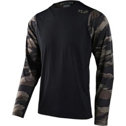 Troy Lee Designs Skyline Chill Hide Out Maillot de vélo à manches longues, noir, taille L