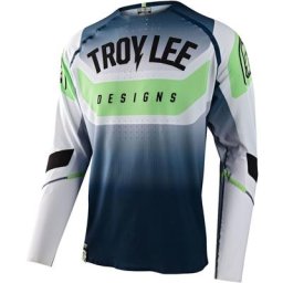 Troy Lee Designs Sprint Ultra Arc Maillot vélo, blanc-bleu, taille S