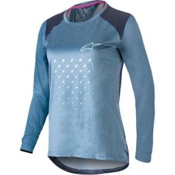 Alpinestars Stella Alps 6.0 Jersey de bicyclette de dames de LS, bleu, taille XL pour Femmes