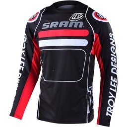 Troy Lee Designs Sprint Drop In SRAM Maillot vélo, noir-blanc-rouge, taille L