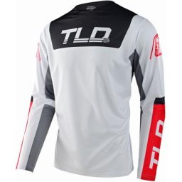 Troy Lee Designs Sprint Fractura Maillot vélo, gris-rouge, taille XL