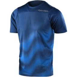 Troy Lee Designs Skyline Wave Maillot vélo à manches courtes, bleu, taille S