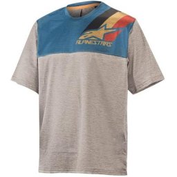 Alpinestars Alps 4.0 SS Maillot de vélo jeunes, gris-bleu, taille XL