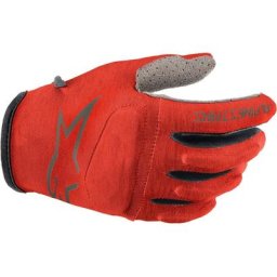 Alpinestars Racer Gants de vélo de jeunesse, rouge, taille XS