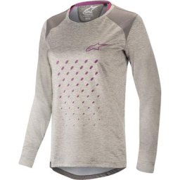 Alpinestars Stella Alps 6.0 Jersey de bicyclette de dames de LS, gris, taille M pour Femmes