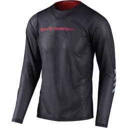 Troy Lee Designs Skyline Air Channel Maillot vélo, noir-rouge, taille 2XL