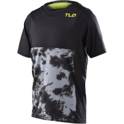 Troy Lee Designs Skyline Breaks Maillot de vélo à manches courtes pour les jeunes, gris-jaune, taille L