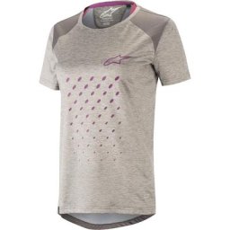 Alpinestars Stella Alps 6.0 Maillot de vélo SS Ladies, gris, taille XS pour Femmes