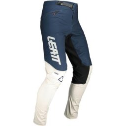 Leatt MTB Gravity 4.0 Pantalon de vélo pour enfants, blanc-bleu, taille M pour Des gamins